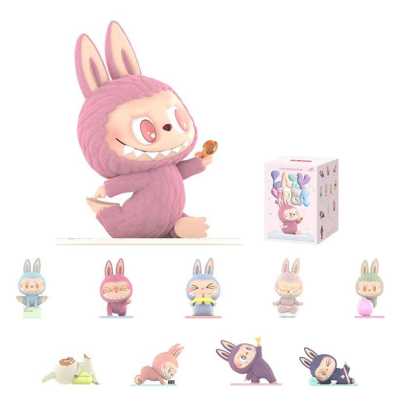 POP MART Labubu Lazy Yoga (Blind Box) The Monsters